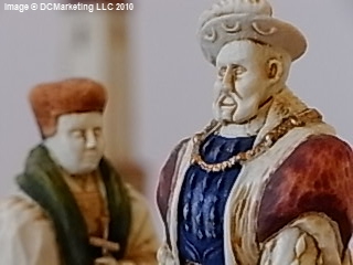 Henry VIII Hand Painted Theme Chess Set